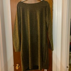 MICHAEL KORS GOLD AND BLACK DRESS